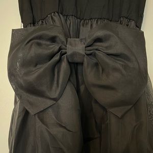 Alice and Olivia black party dress with Bow Detail